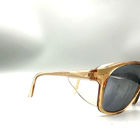 Vintage Bouton Panaspec Plus Sunglasses W/ Side Protect Translucent Brown - Picture 3 of 5